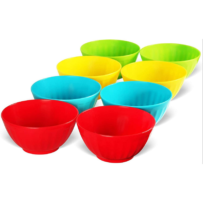 Latitude Run® Plastic Bowls 28 Ounce Children Plastic Cereal Bowls Microwave Dishwasher Safe